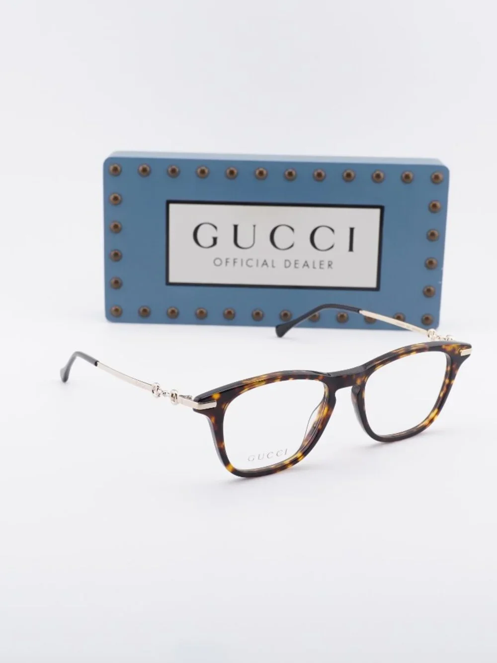 Gucci GG0919O 002 Square Eyeglasses - Havana/Gold 50mm